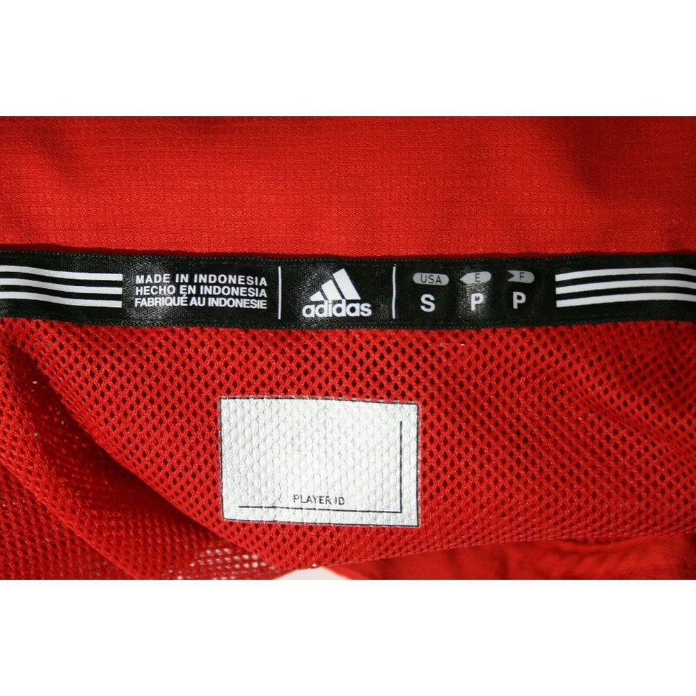 Adidas Jacket Mens Sz Small Nebraska Woven Warmup Style 6985A Red $49 - Picture 7 of 12